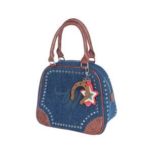 Wish Me Luck Denim Darling Handbag in Blue